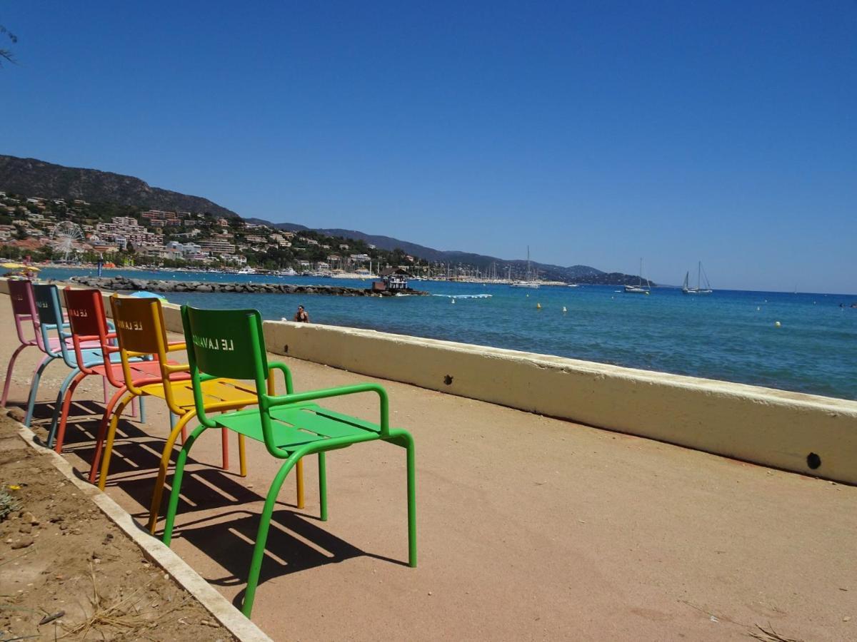 T3 150 M De La Plage, Climatisation, Piscine Et Parking Privatif - Le Lavandou Εξωτερικό φωτογραφία
